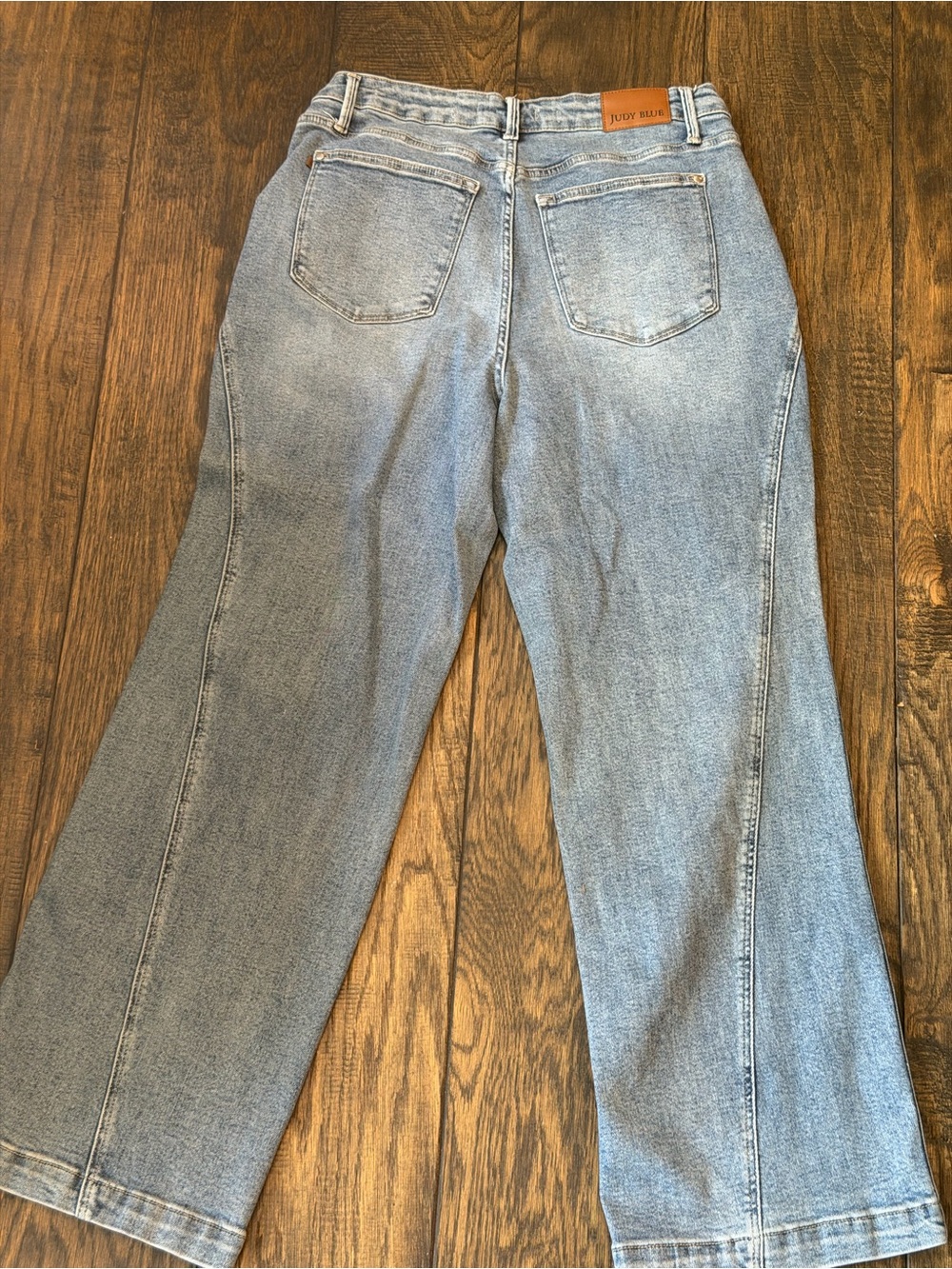 Judy Blue Light Wash Wide Leg Jeans - Picture 3 of 5